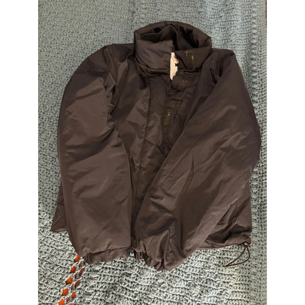 Calvin Klein Jeans Mens Black Puffer Jacket Full Zip Quilted Coat Small